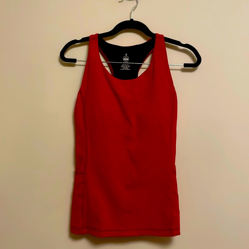 Senita Athletics Red Pocket tank